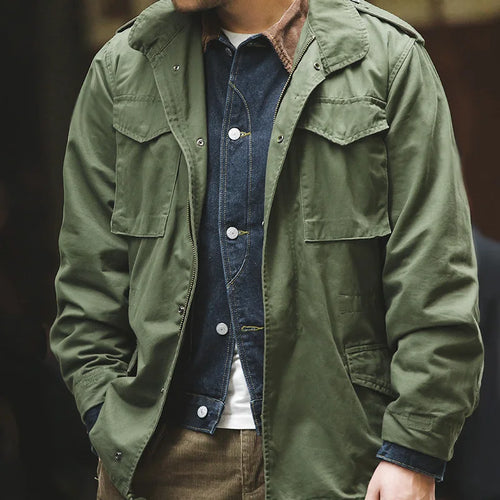 Premium Cotton Vintage Military Jacket