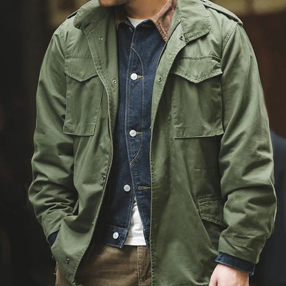 Premium Cotton Vintage Military Jacket