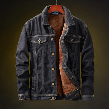 Bluor Denim Jacket – Plush-Lined Classic Cotton Blend