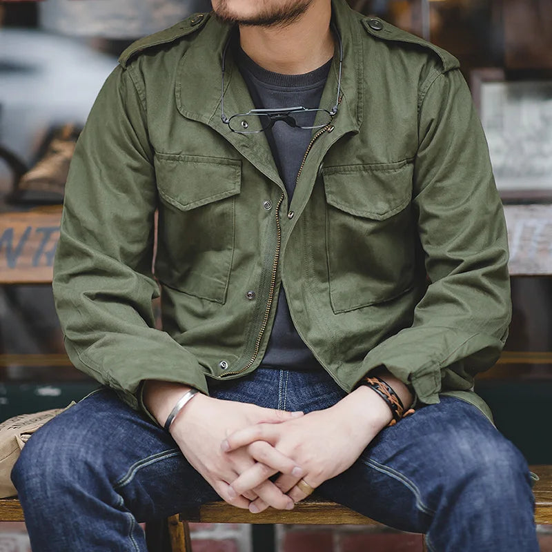 Premium Cotton Vintage Military Jacket