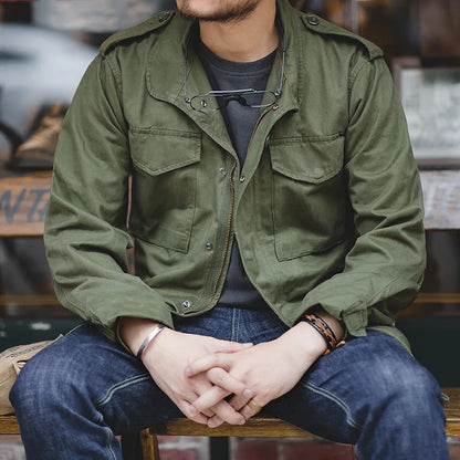 Premium Cotton Vintage Military Jacket