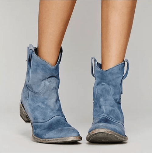 Adele suede boots in blue