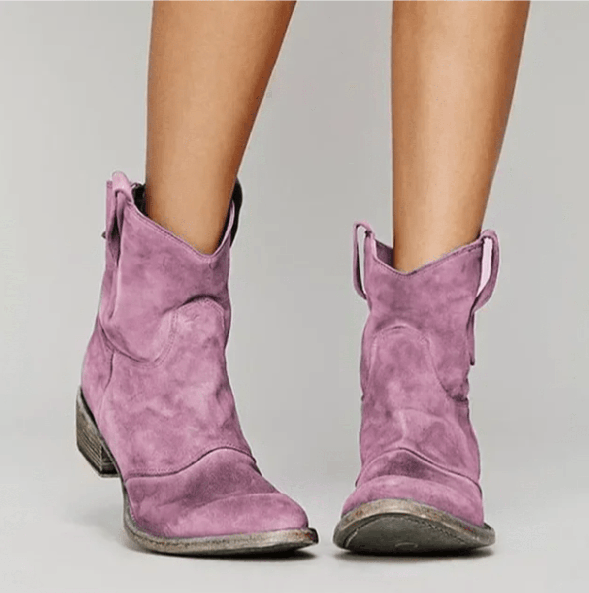 Adele suede boots in purple