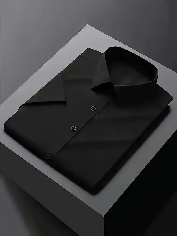 Men's Slim Fit Formal Shirt – Aurelius - Black 2