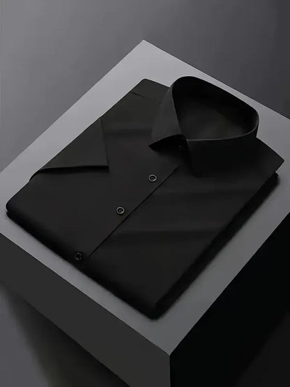 Men's Slim Fit Formal Shirt – Aurelius - Black 2