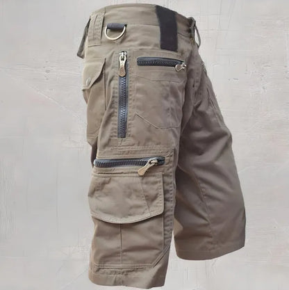 Men's Tactical Cargo Shorts – Bence - Khaki