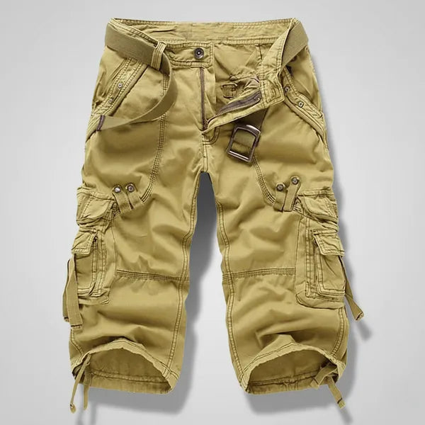 Men's Knee-Length Cargo Shorts – Brent - Yellow