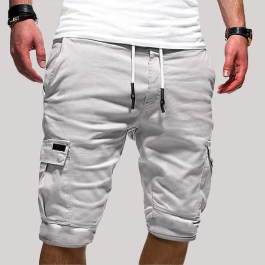 Men's Stretch Urban Cargo Shorts – Dinu - Gray