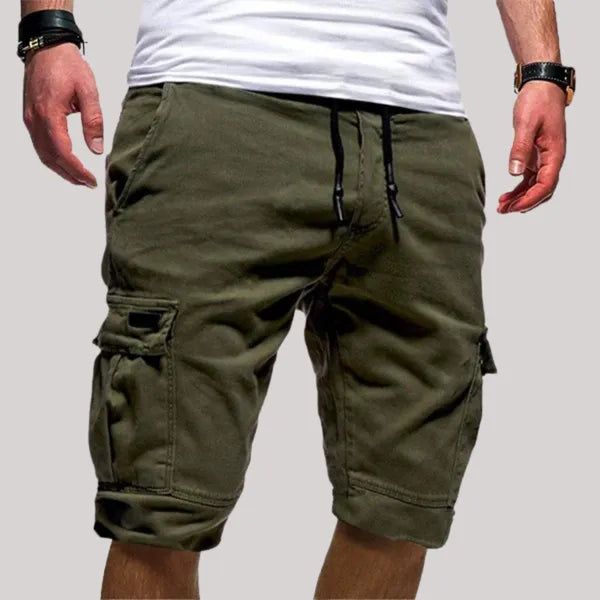 Men's Stretch Urban Cargo Shorts – Dinu - Green