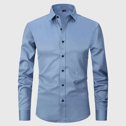 Men's Everyday Button-Up Shirt – Flavio - Blue