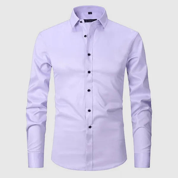Men's Everyday Button-Up Shirt – Flavio - Plum