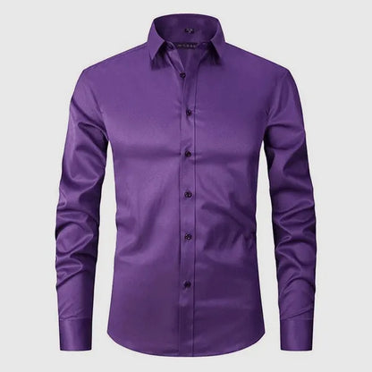 Men's Everyday Button-Up Shirt – Flavio - Purple