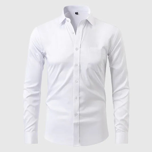 Men's Everyday Button-Up Shirt – Flavio - White