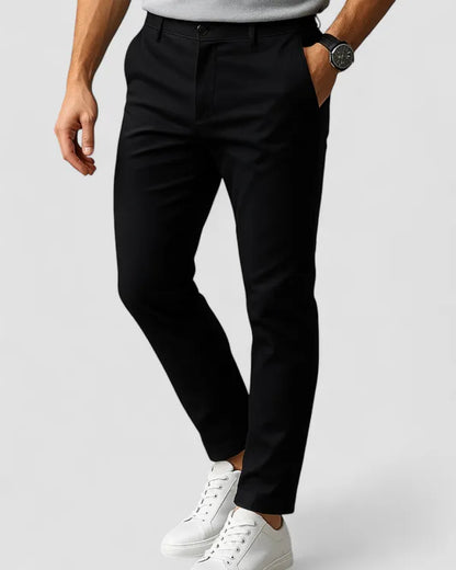 Men's Slim Fit Casual Trousers – Frederick - Black 2