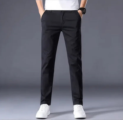 Men's Slim Fit Casual Trousers – Frederick - Black