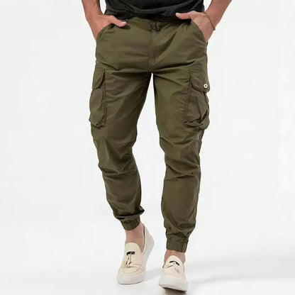 Men's Tactical Multi-Pocket Cargo Joggers – George - Green