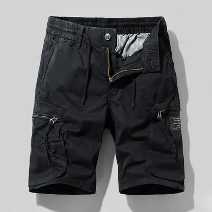 Men's Combat Work Cargo Shorts – Henrik - Black