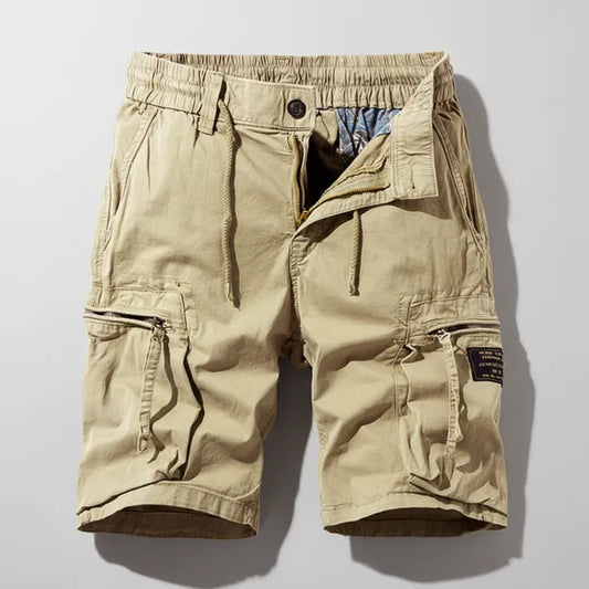 Men's Combat Work Cargo Shorts – Henrik - Khaki