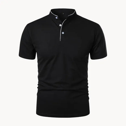 Men's Everyday Short Sleeve Polo Shirt – Ian - Black