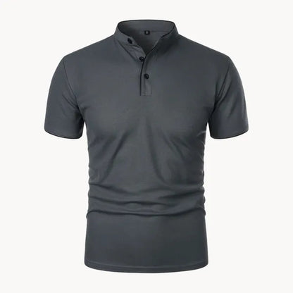 Men's Everyday Short Sleeve Polo Shirt – Ian - Dark Gray
