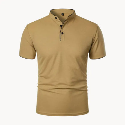 Men's Everyday Short Sleeve Polo Shirt – Ian - Khaki