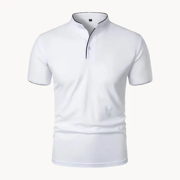 Men's Everyday Short Sleeve Polo Shirt – Ian - White