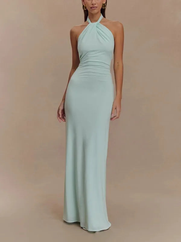 Solana Maxi Halter Dress