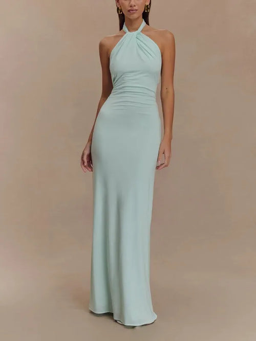 Solana Maxi Halter Dress
