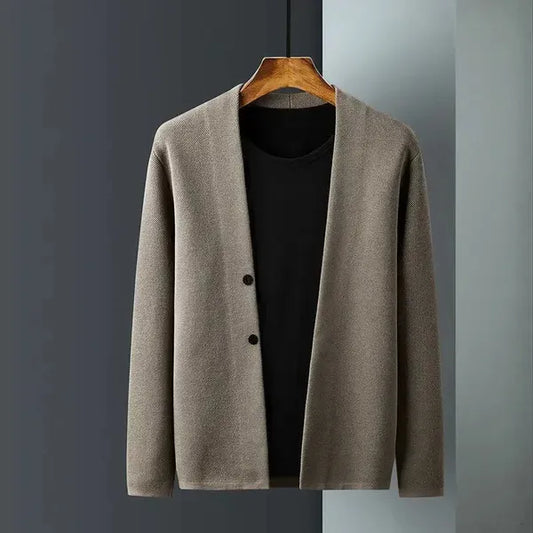 Pavron Ribbed Wool Cardigan