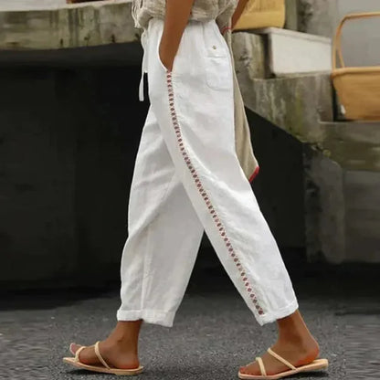 Nola High-Waist Tapered Linen Pants for Women - view 5