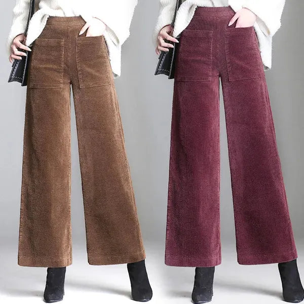 Rachael High-Waisted Corduroy Flare Pants - view 10