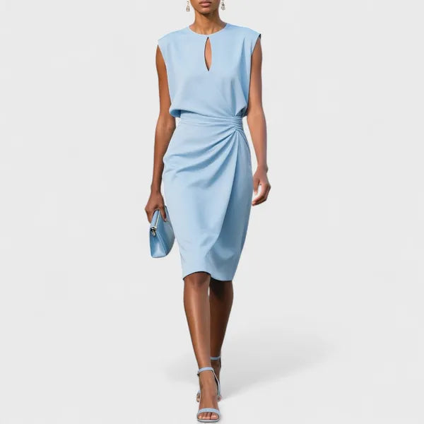 Mirev Fitted Midi Dress - view 8