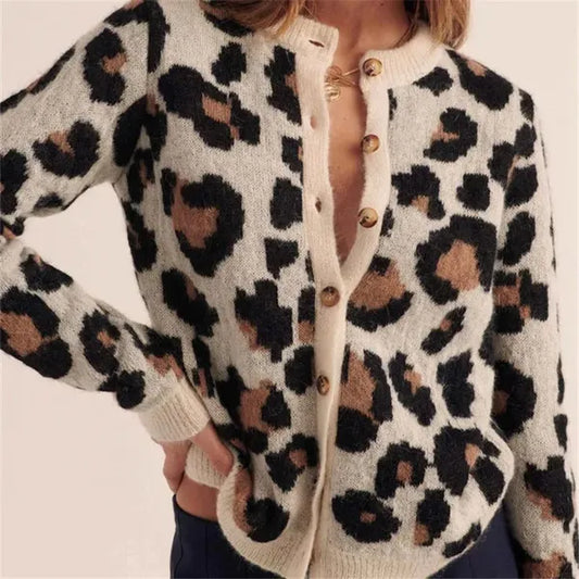 Ferocia Leopard Print Sweater