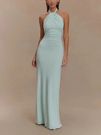 Solana Maxi Halter Dress - view 7