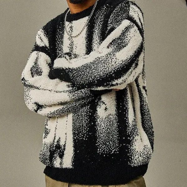 Amric abstract-pattern cotton-blend sweater – view 11