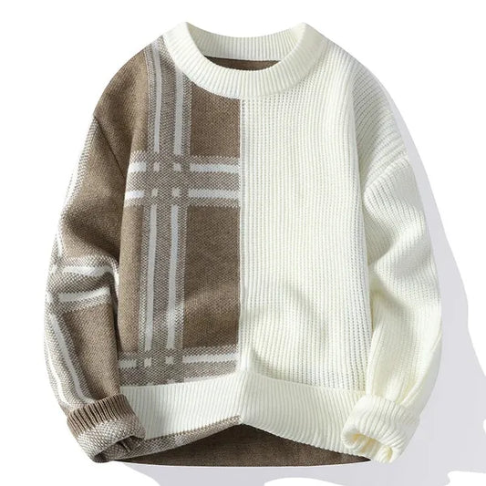 Mevrick Plaid Knit Sweater