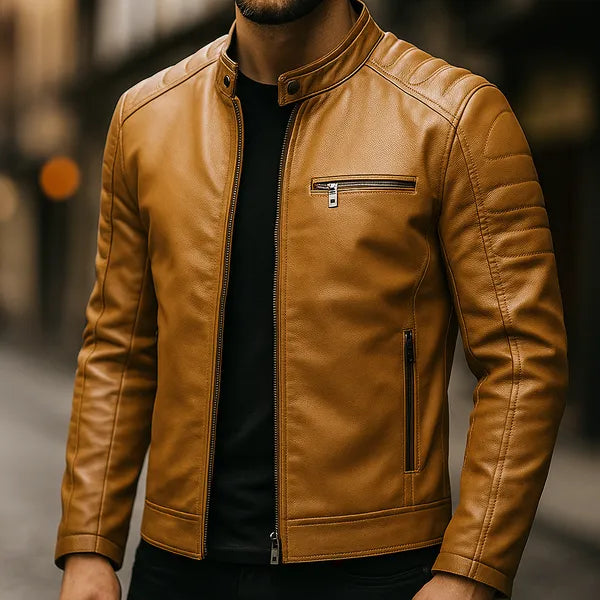 Arctis premium leather zipper jacket – view 11