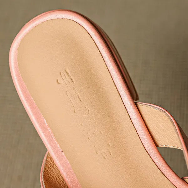 Roslyn Premium Leather T-Strap Mules - view 11