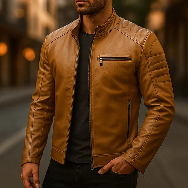 Arctis premium leather zipper jacket – view 12