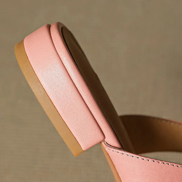 Roslyn Premium Leather T-Strap Mules - view 12