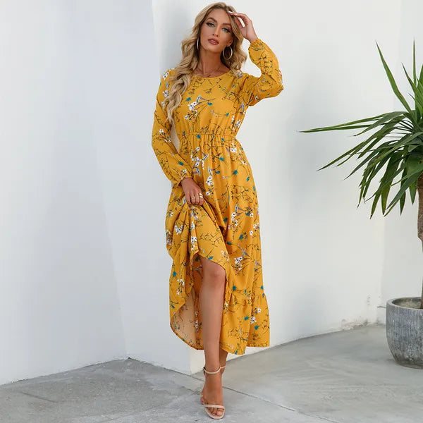 Myrel Floral Tiered Chiffon Maxi Dress - view 15