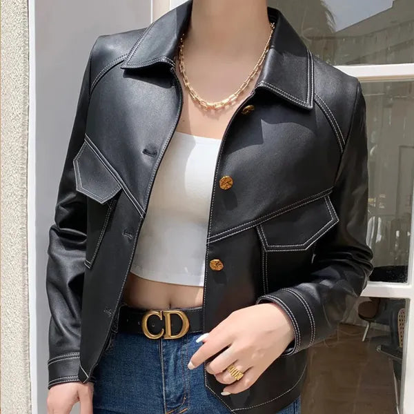 Romana Faux Leather Jacket - view 17
