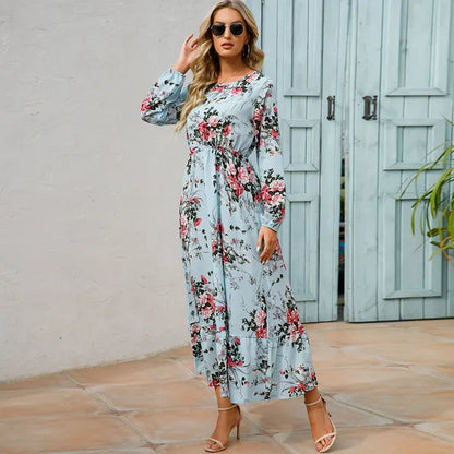 Myrel Floral Tiered Chiffon Maxi Dress - view 17