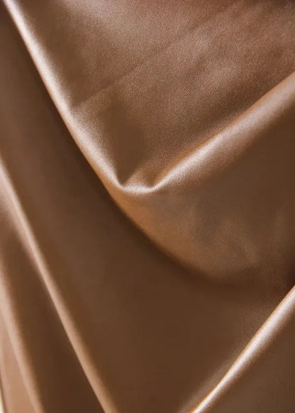 Maeve Premium Leather Midi Skirt with Front Slit - view 18