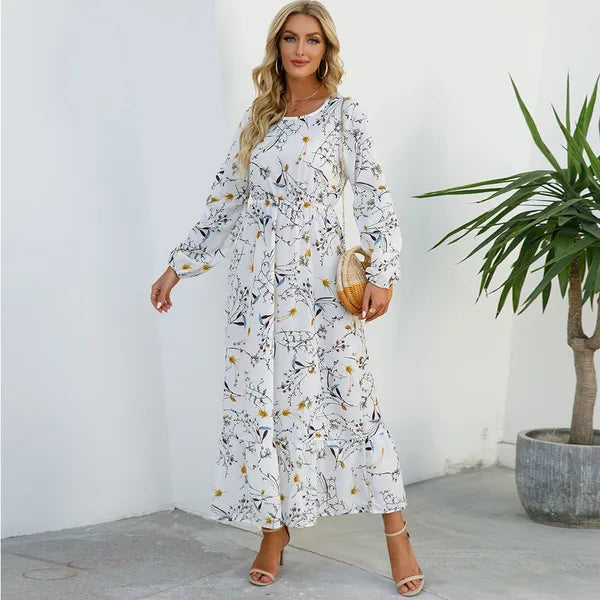 Myrel Floral Tiered Chiffon Maxi Dress - view 20