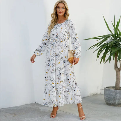 Myrel Floral Tiered Chiffon Maxi Dress - view 20