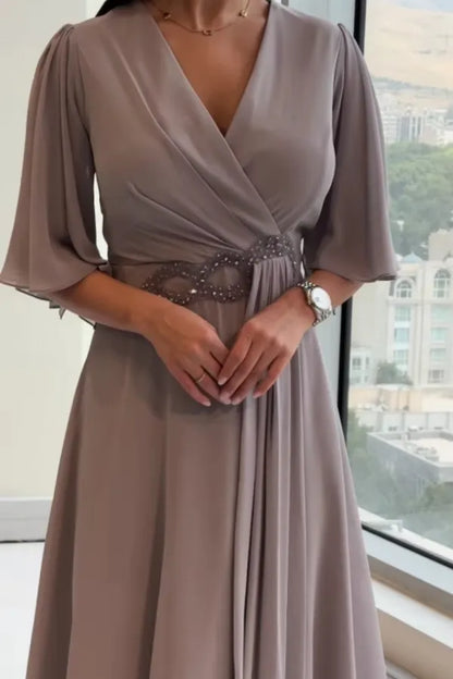 Savina V-Neck Maxi Dress - view 2