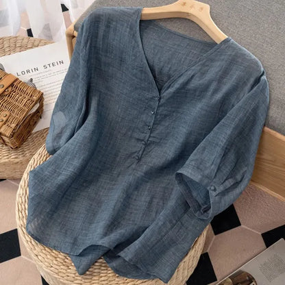Mayla Linen Blouse - view 2