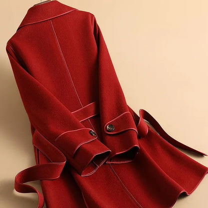 Tivara Wool-Blend Belted Trench Coat - view 2