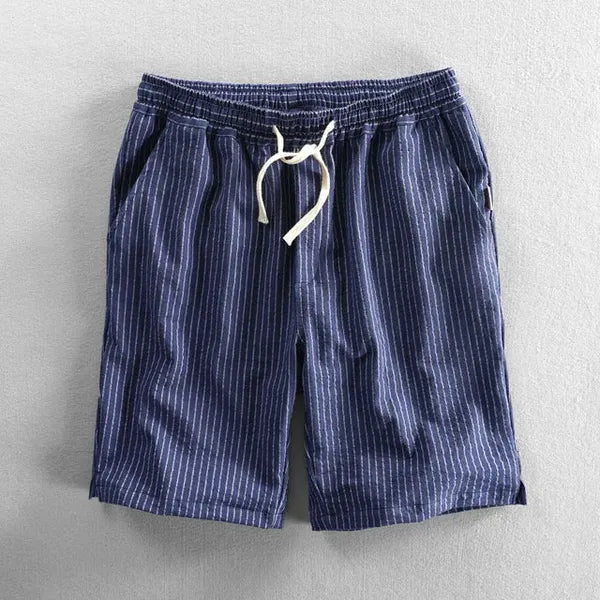Men's Pinstripe Cotton Casual Summer Shorts - view 2